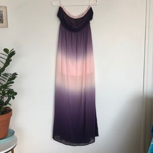 Strapless maxi dress